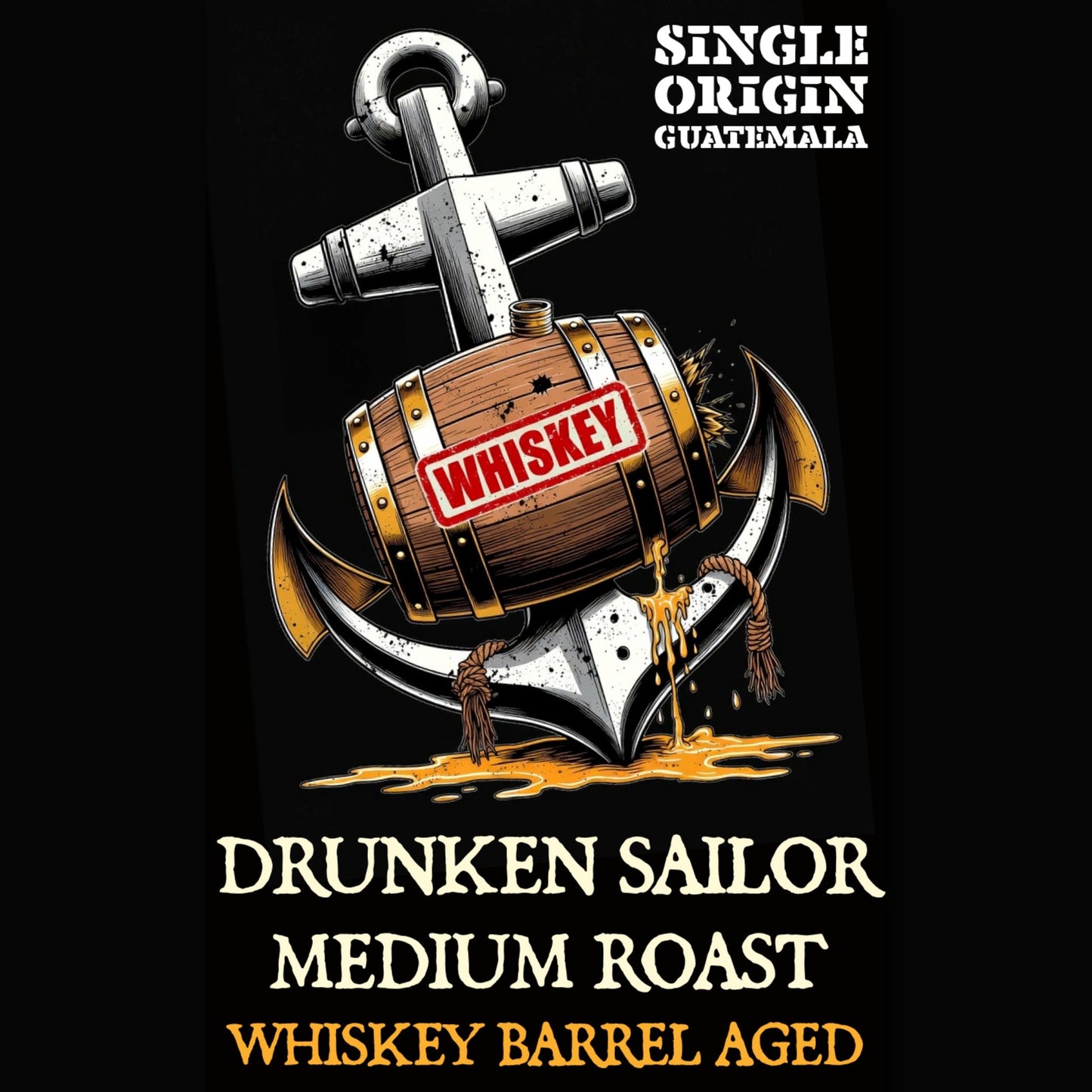 DRUNKEN SAILOR — Guatemala Whiskey Barrel Aged (Medium Roast) - Bilge Brew