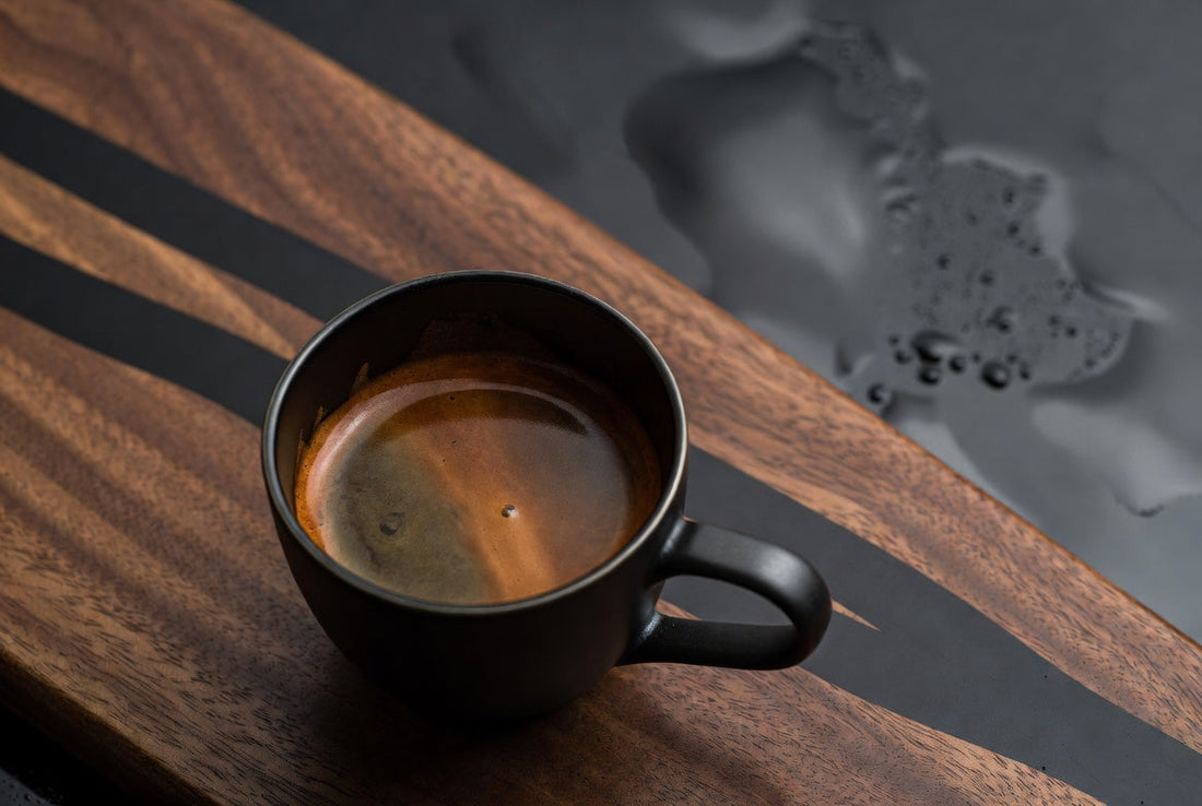 poorly extracted watery espresso shot