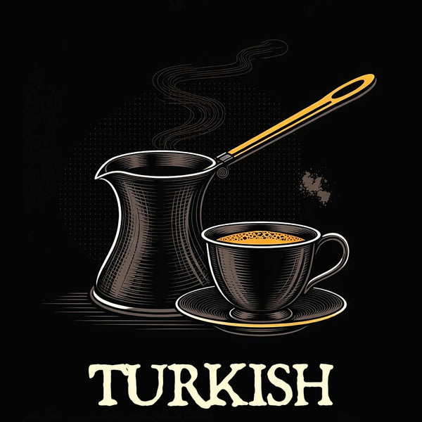 turkish coffee pot and cup