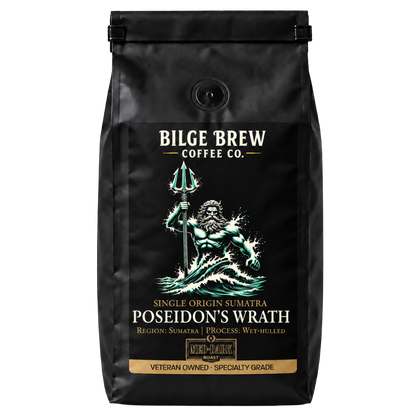 Poseidon's Wrath Sumatra coffee bag