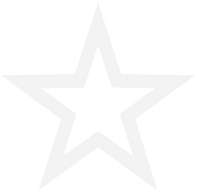 White star shape on a white background