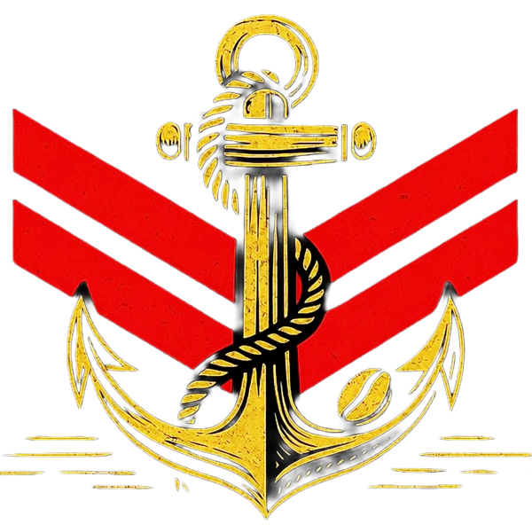bilge brew logo and military ranking icon