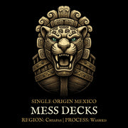 single origin mexico coffee label art