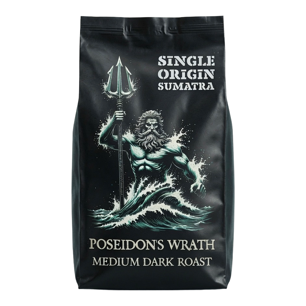 POSEIDON'S WRATH — Sumatra Single Origin — Medium Dark Roast