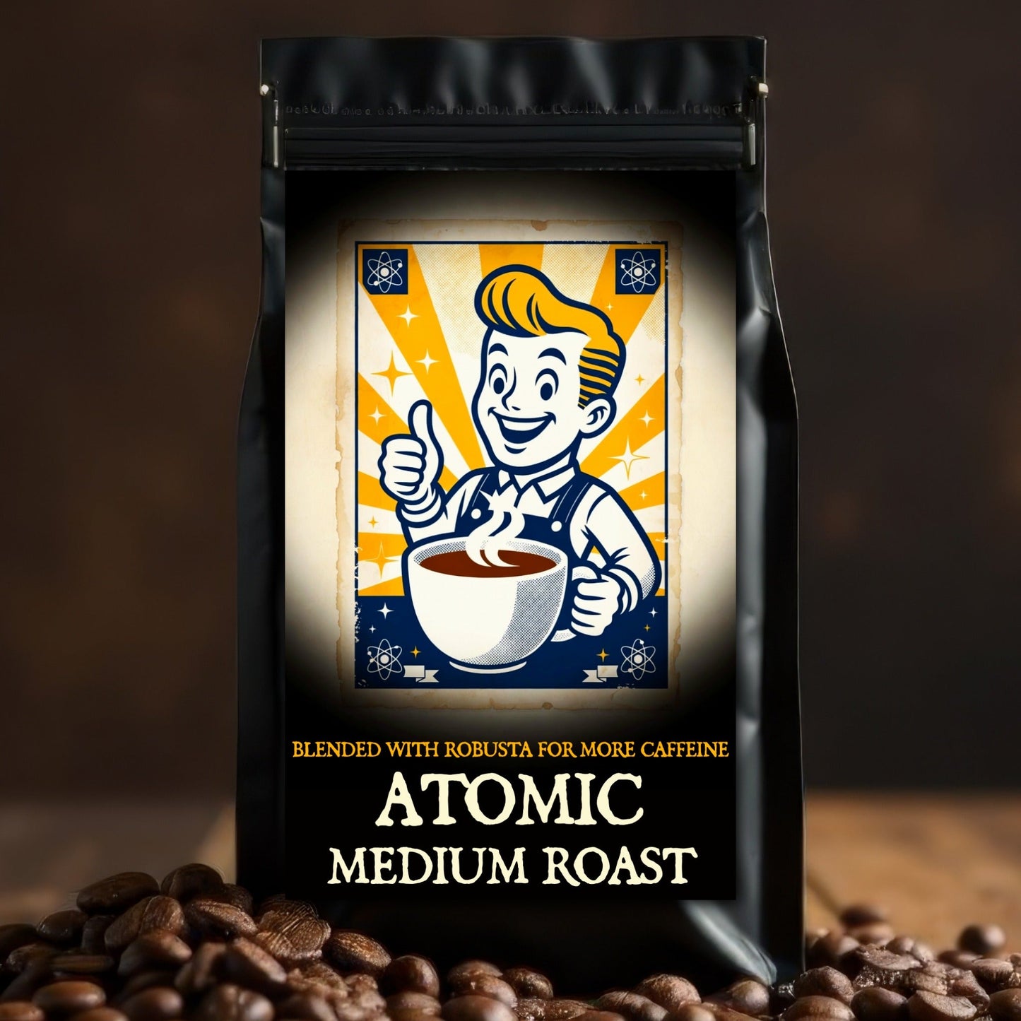 ATOMIC — Medium Roast Robusta Coffee (Naturally Higher Caffeine) - Bilge Brew