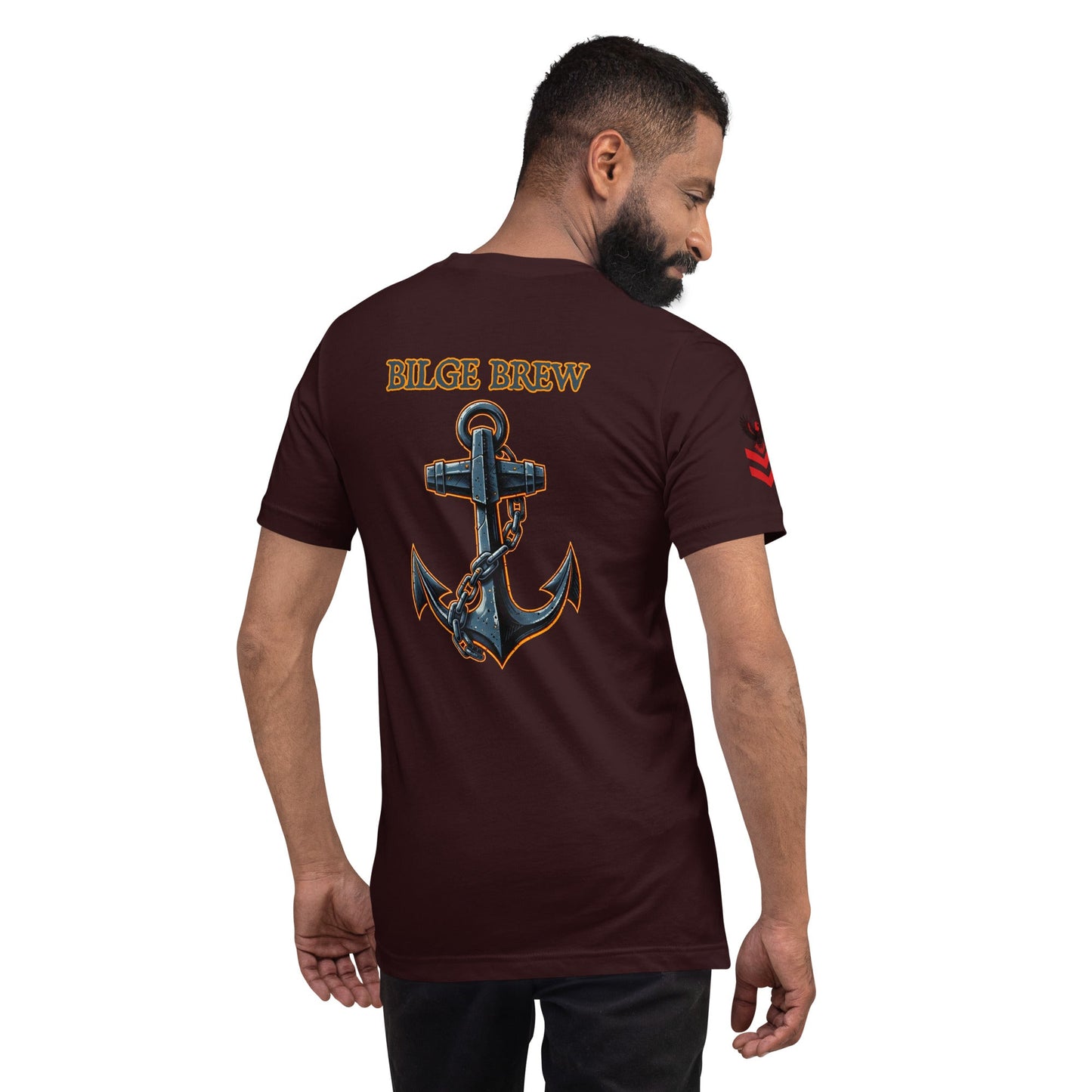 Bilge Brew Dark Anchor Shirt | Navy - Inspired Veteran - Owned Gear - Black on Black Logo - Bilge Brew T - SHIRT