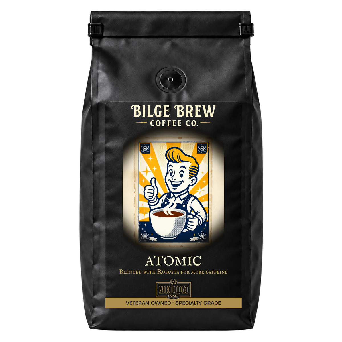 bilge brew coffee bag atomic-blend robusta