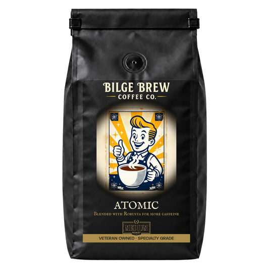 bilge brew coffee bag atomic-blend robusta