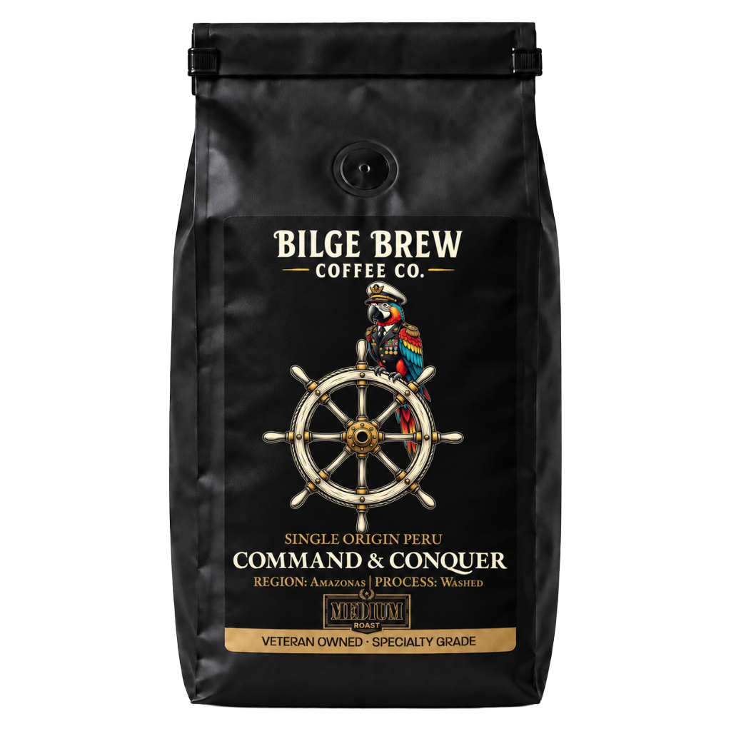 bilge brew coffee bag command & conquer peru