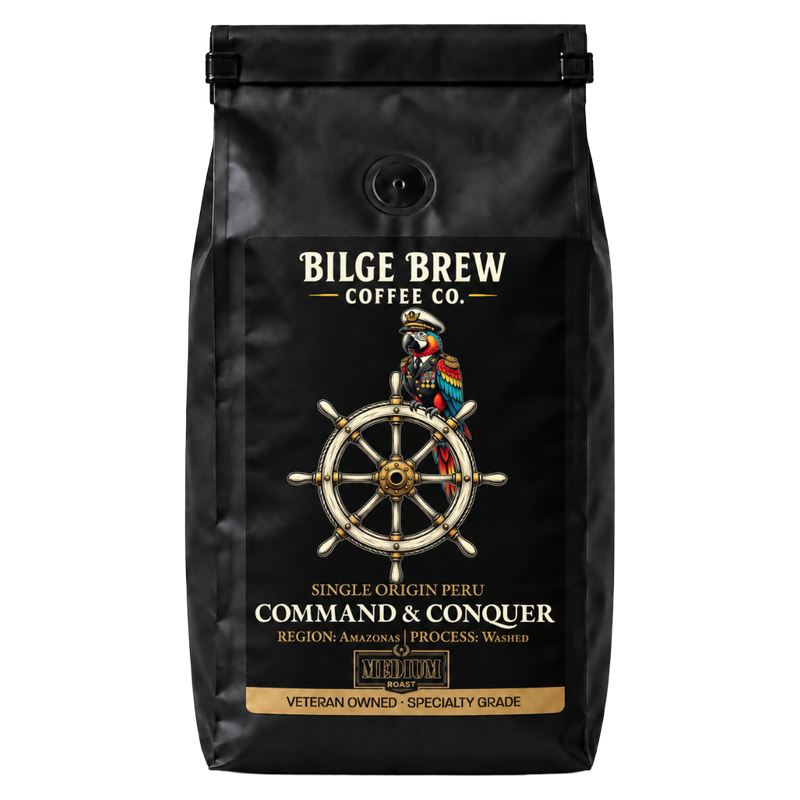 bilge brew coffee bag command & conquer peru