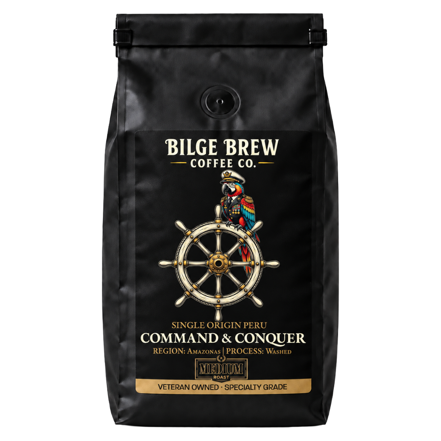 bilge brew coffee bag command & conquer peru