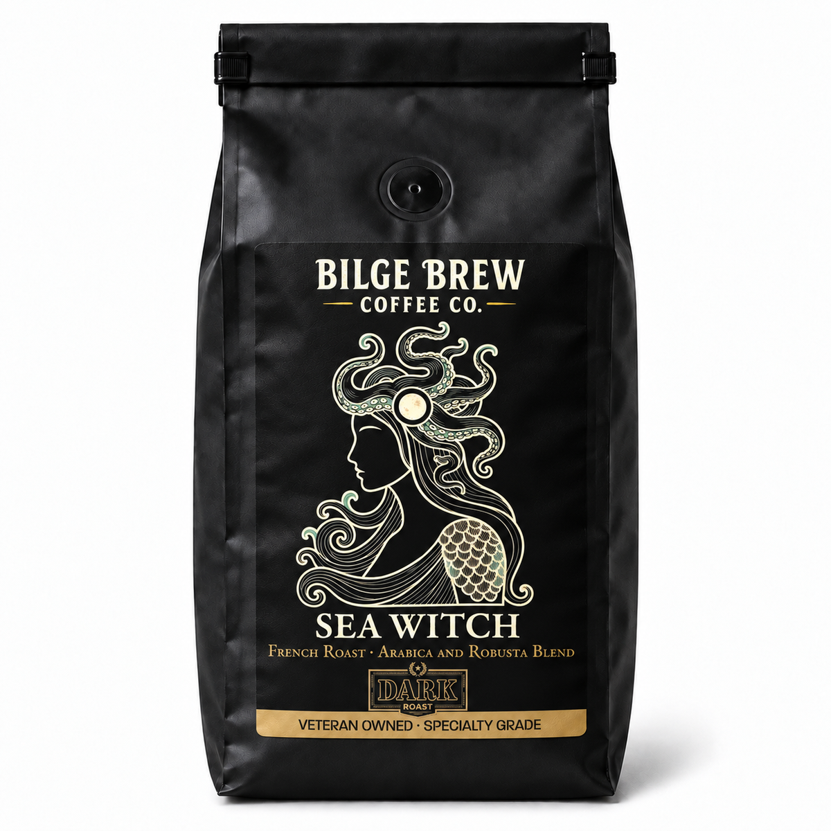 bilge brew coffee bag sea witch french dark roast