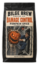A 12 oz bag of Bilge Brew Coffee Co. Damage Control Pumpkin Spice Flavored Coffee.