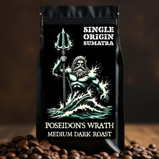 POSEIDON'S WRATH — Sumatra Single Origin (Medium - Dark Roast) - Bilge Brew