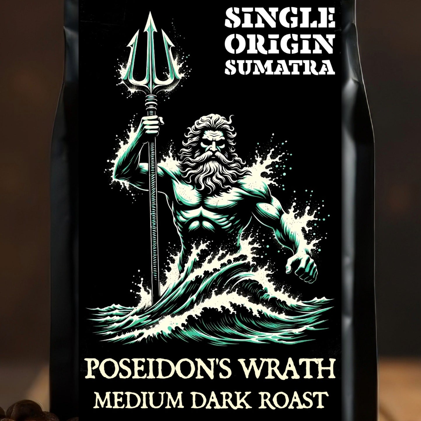 POSEIDON'S WRATH — Sumatra Single Origin (Medium - Dark Roast) - Bilge Brew