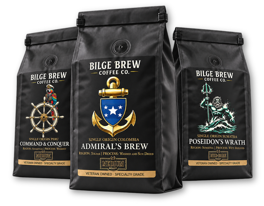 Drink It Black three-bag Bilge Brew coffee bundle