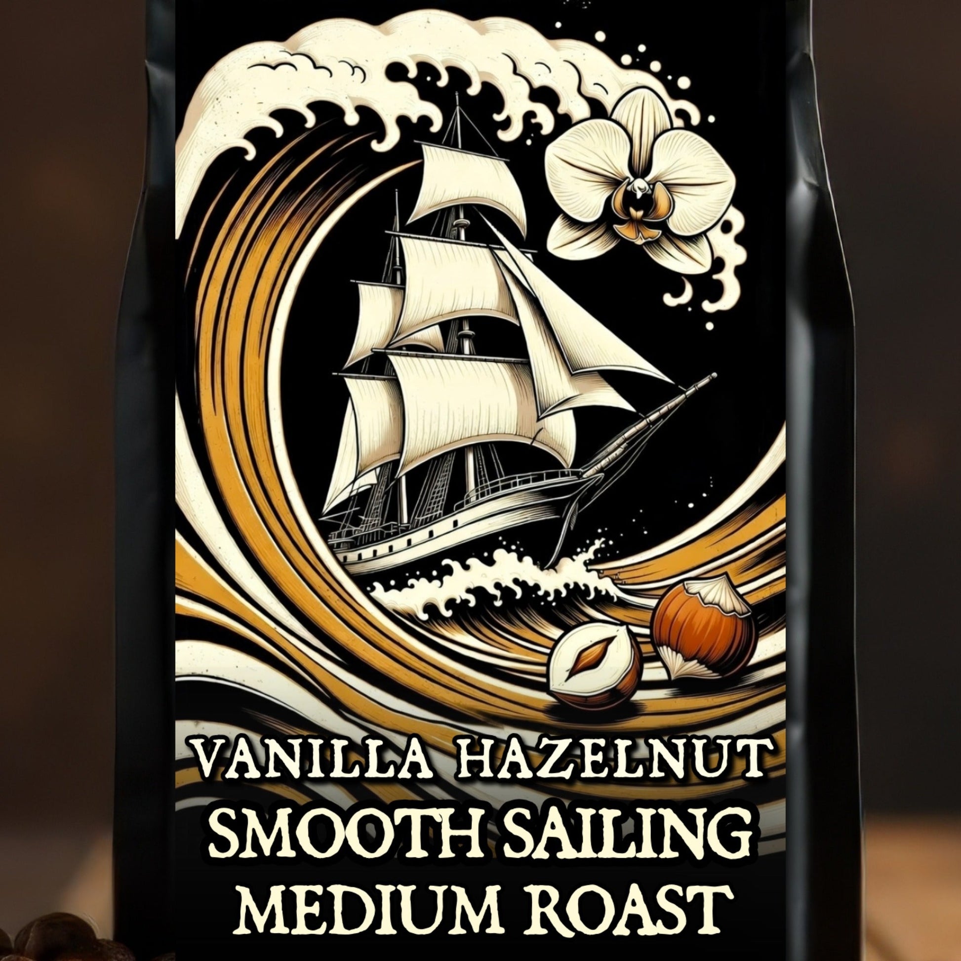 SMOOTH SAILING — Vanilla Hazelnut (Naturally Flavored Medium Roast) - Bilge Brew