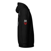 Black hoodie on a white background