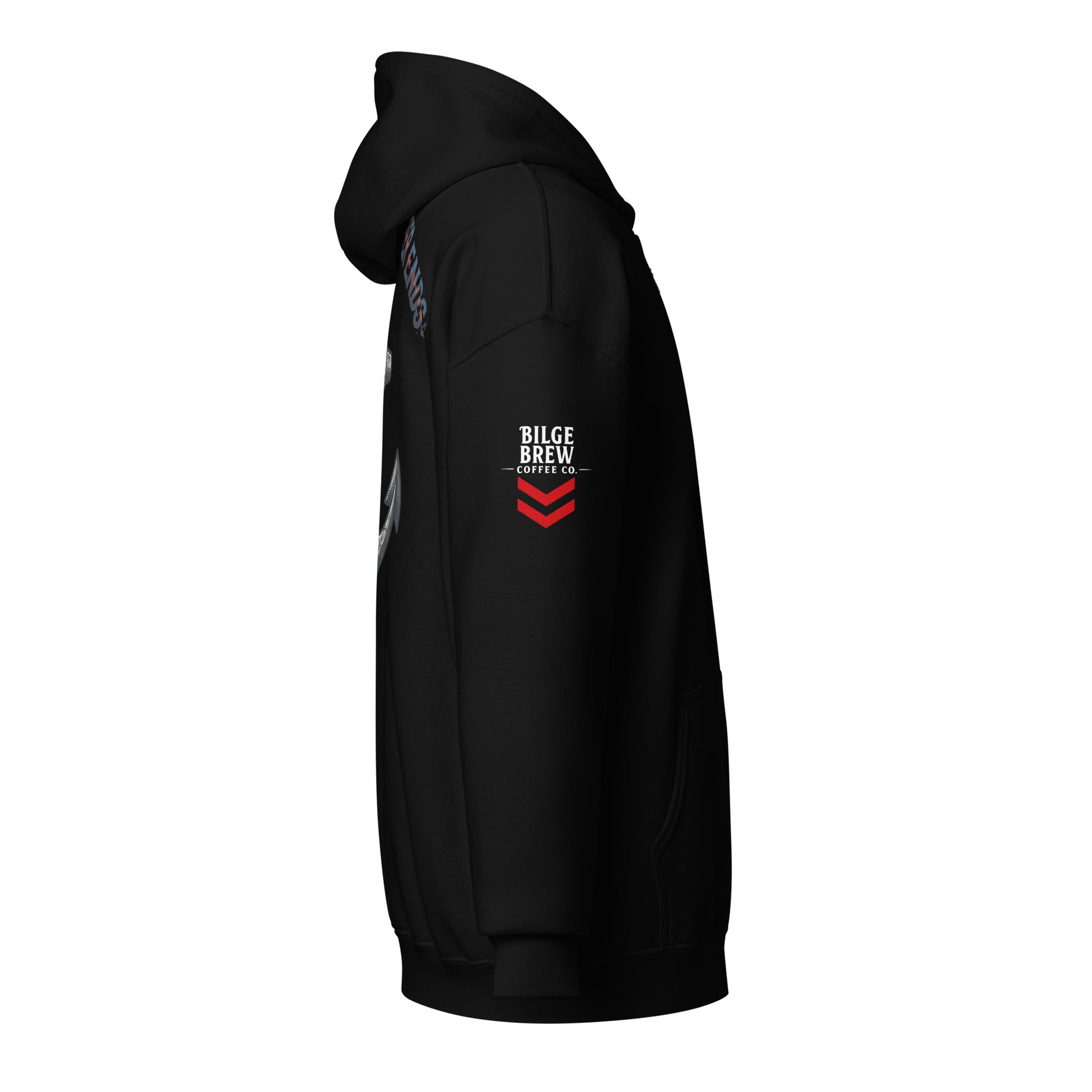 Black hoodie on a white background