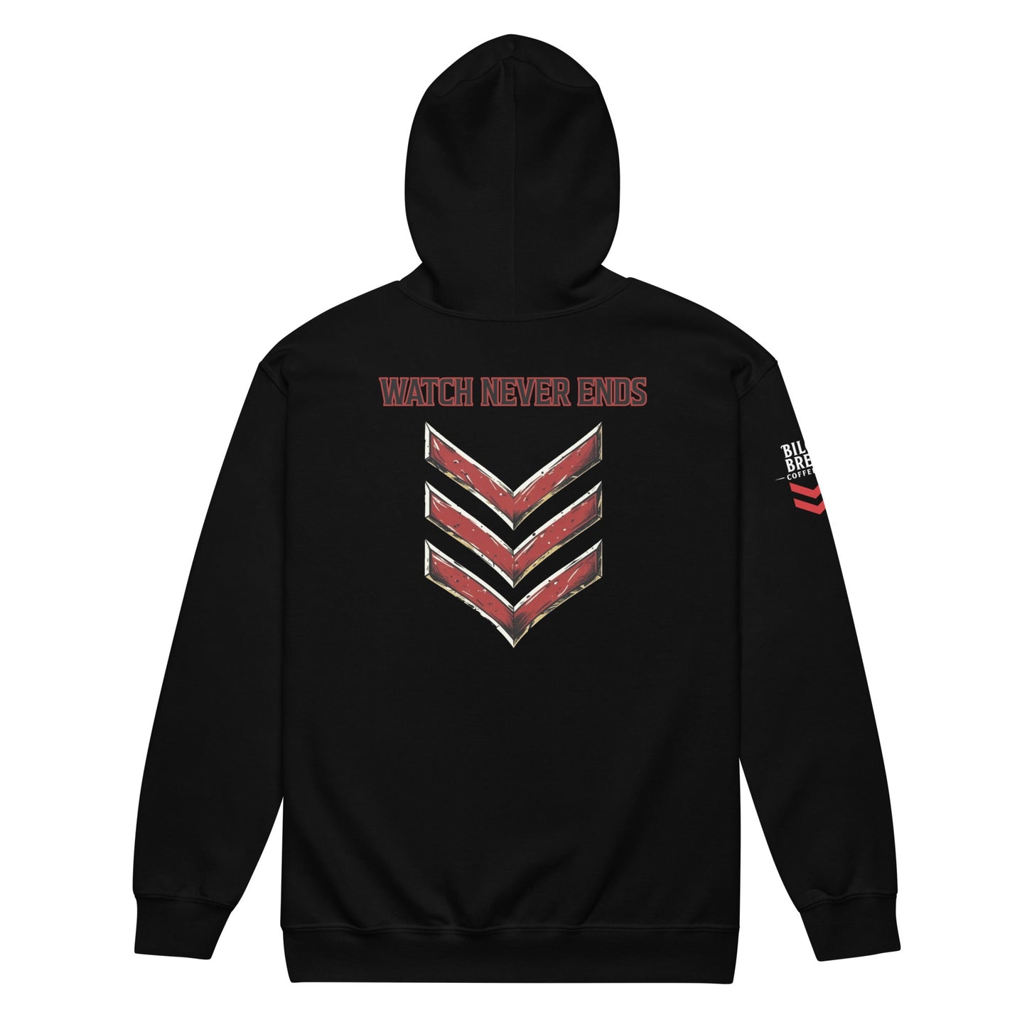 “Watch Never Ends” Zip Hoodie | Bilge Brew Veteran - Owned Hoodie - Bilge Brew